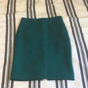 💎 J.Crew Emerald Green No. 2 Wool Pencil Skirt💎